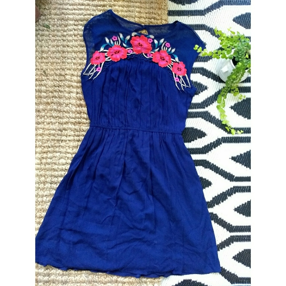 Anthropologie Embroidered gauze sundress